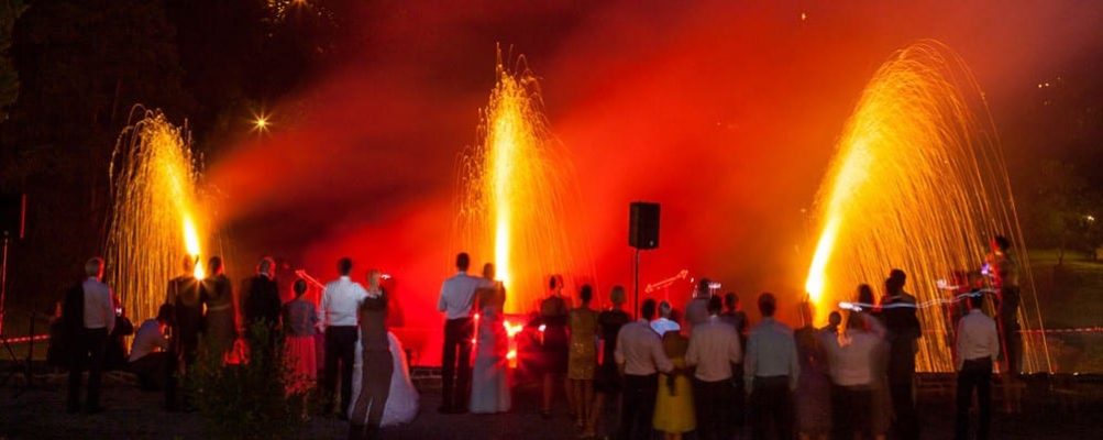 Hochzeitsfeuerwerk Schloss Lerbach
